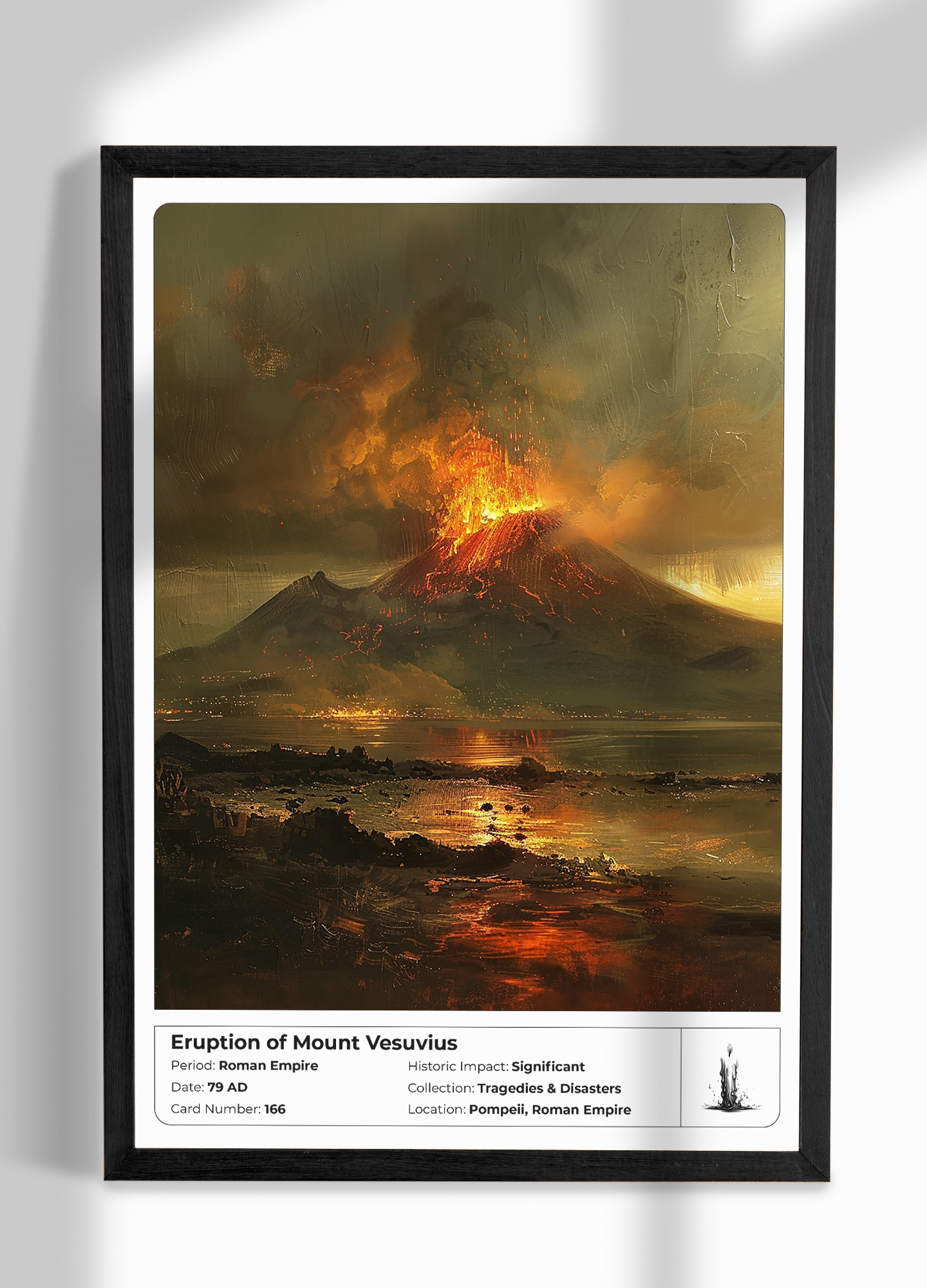 Poster - Eruption of Mount Vesuvius